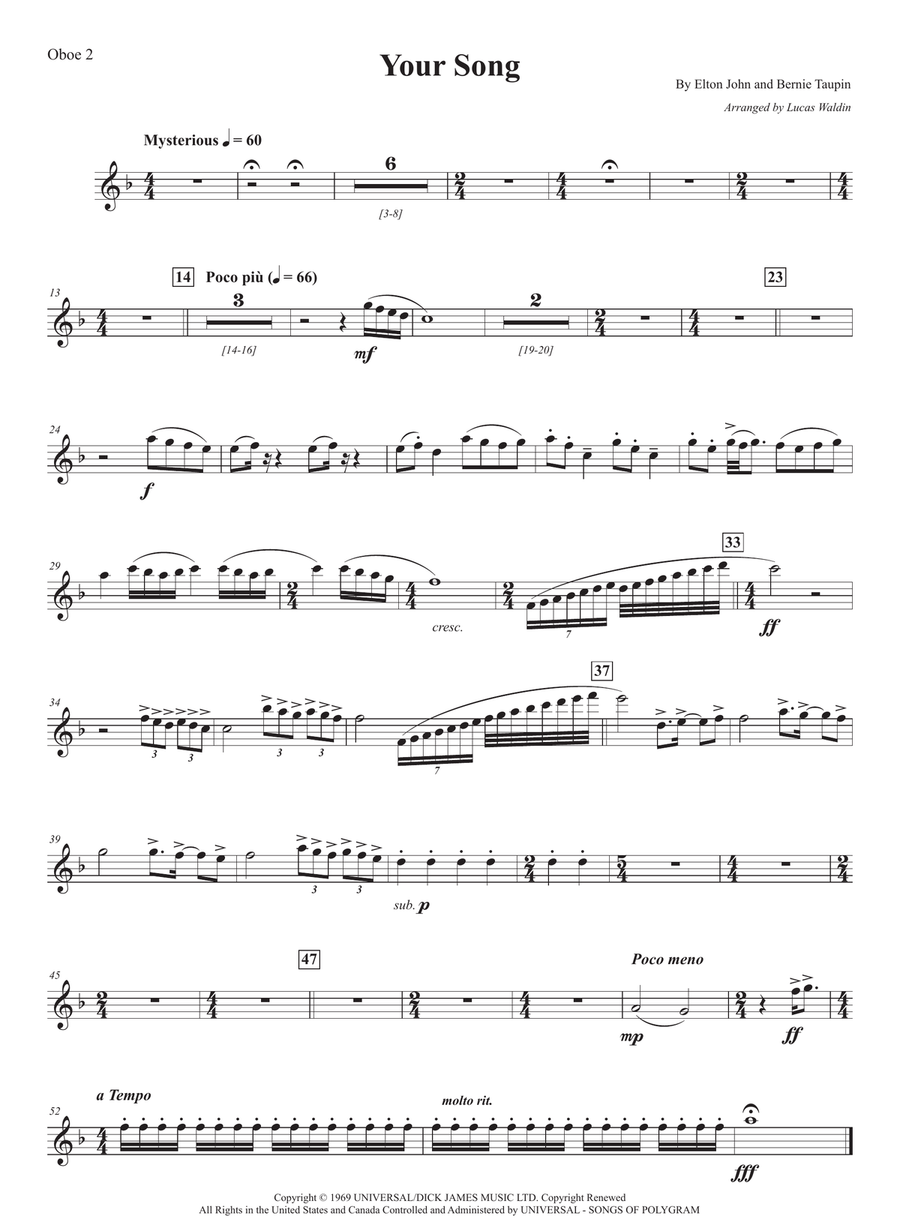 Your Song Your Song Full Orchestra scores gallery preview page 4