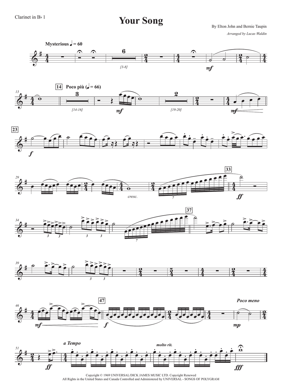 Your Song Your Song Full Orchestra scores gallery preview page 5