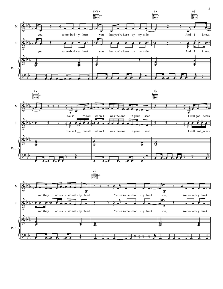 I Know A Place I Know A Place 2-Part scores gallery preview page 2