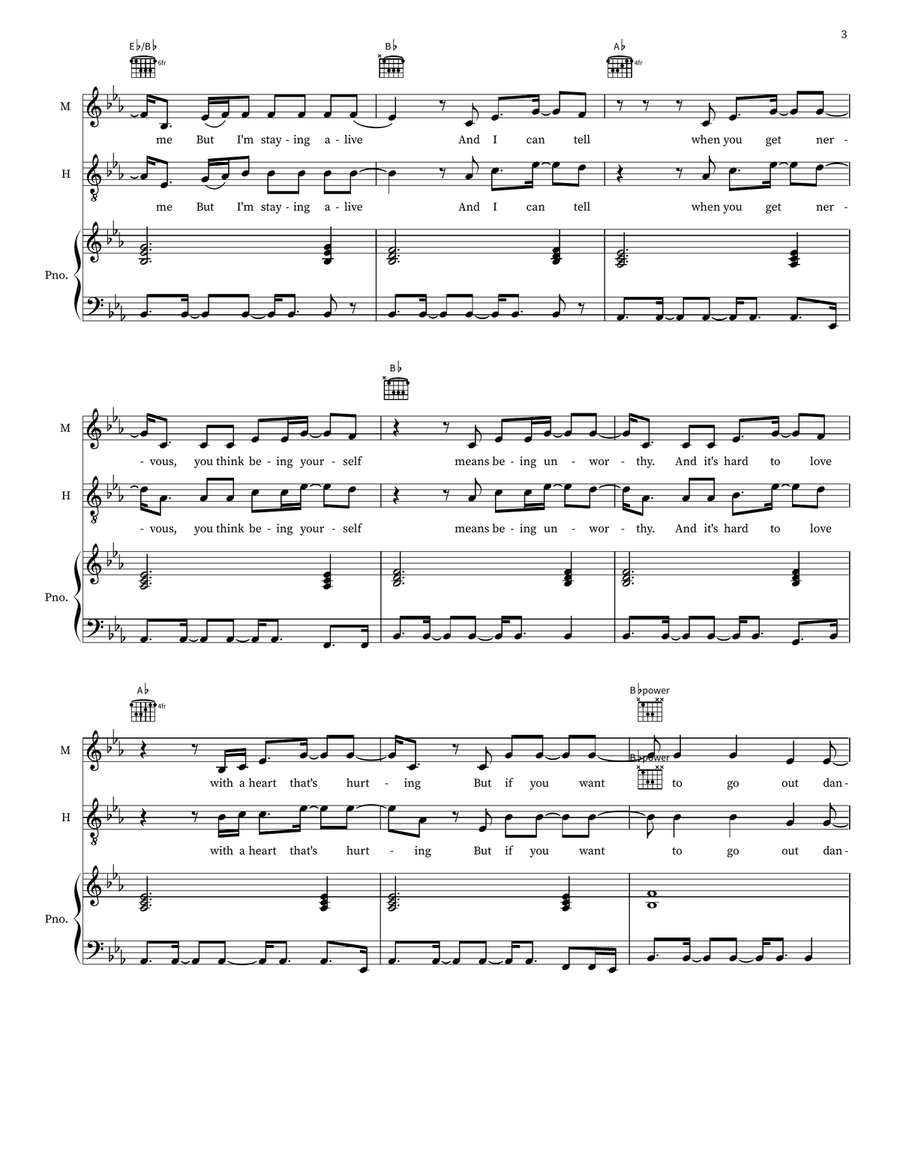 I Know A Place I Know A Place 2-Part scores gallery preview page 3