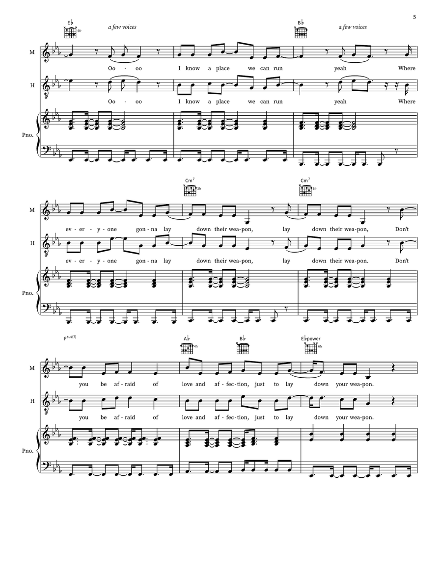 I Know A Place I Know A Place 2-Part scores gallery preview page 5