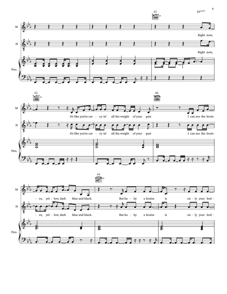 I Know A Place I Know A Place 2-Part scores gallery preview page 6