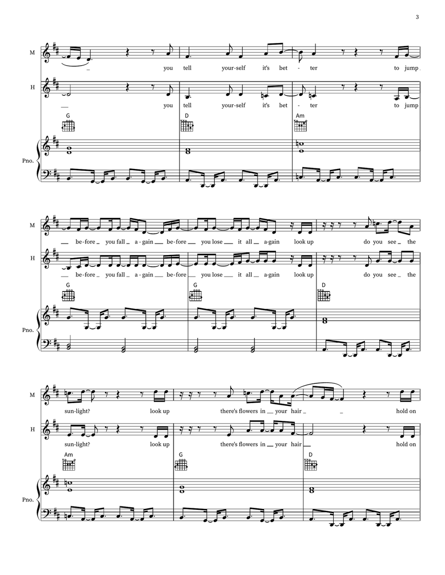 Look Up Look Up 2-Part scores gallery preview page 3