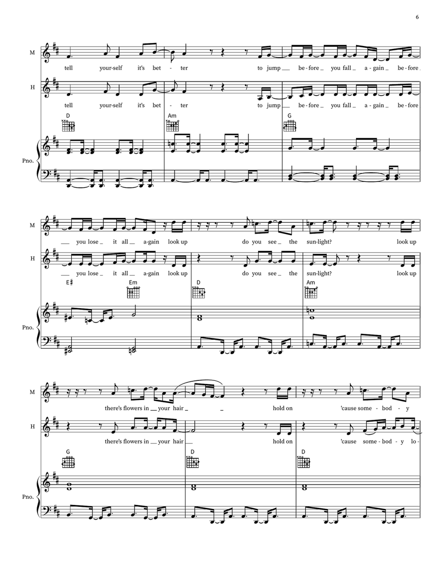 Look Up Look Up 2-Part scores gallery preview page 6