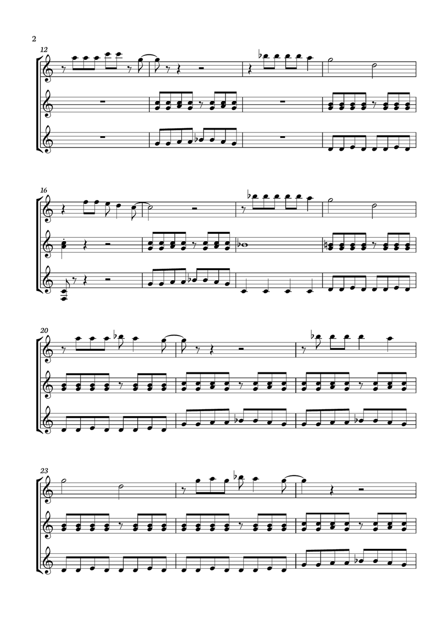 Surfin' U.s.a. Surfin' U.s.a. Guitar Ensemble scores gallery preview page 2
