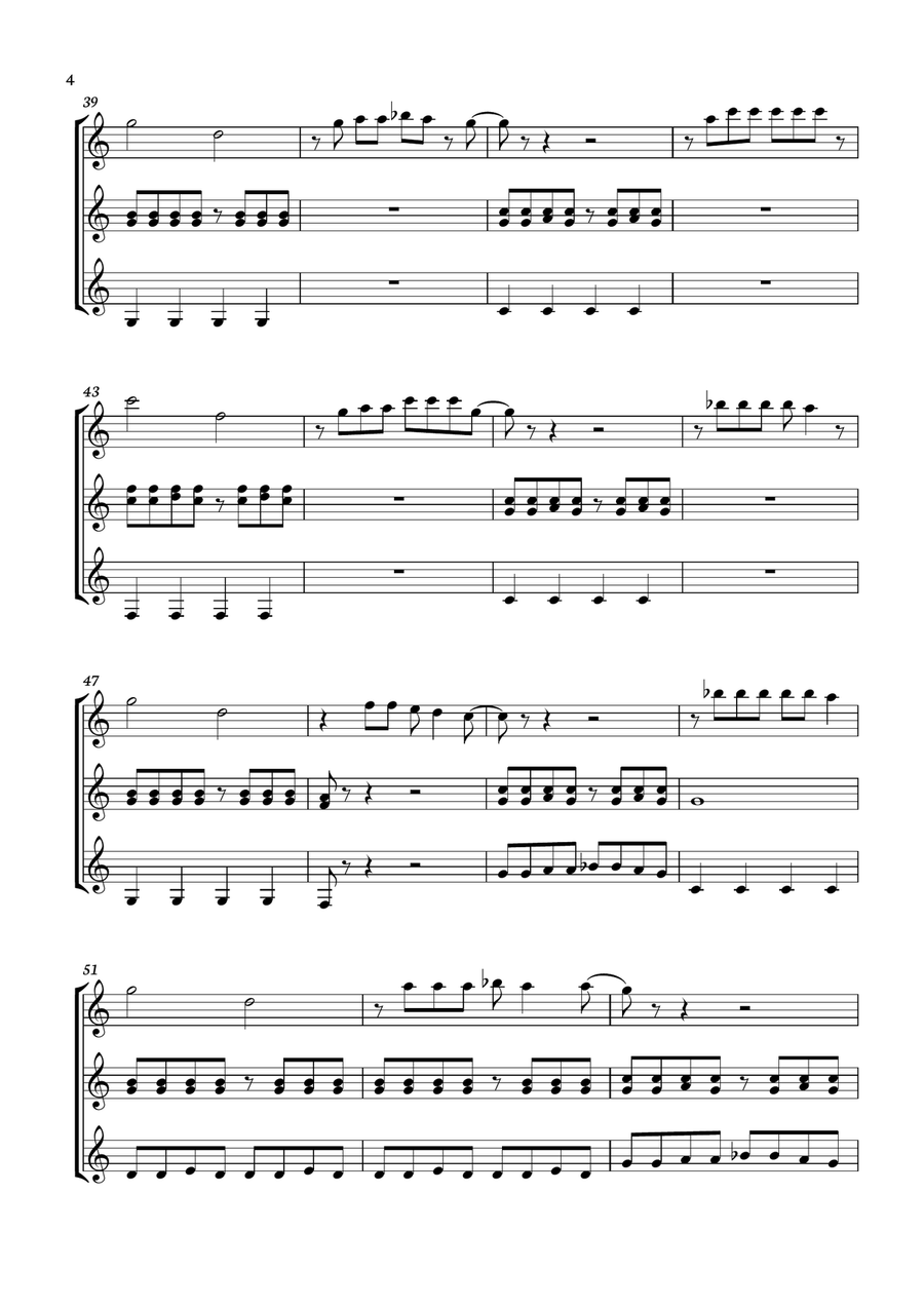 Surfin' U.s.a. Surfin' U.s.a. Guitar Ensemble scores gallery preview page 4