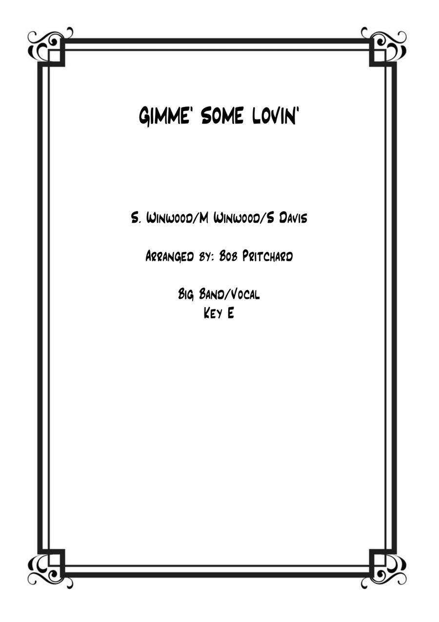 Gimme Some Lovin' Gimme Some Lovin' Jazz Ensemble scores gallery preview page 1