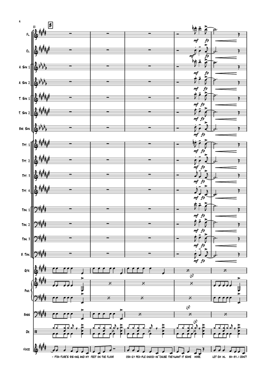 Gimme Some Lovin' Gimme Some Lovin' Jazz Ensemble scores gallery preview page 4