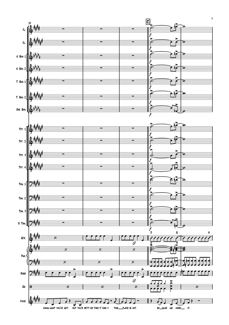 Gimme Some Lovin' Gimme Some Lovin' Jazz Ensemble scores gallery preview page 5