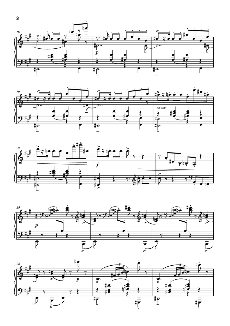 Dance Piano Solo scores gallery preview page 2