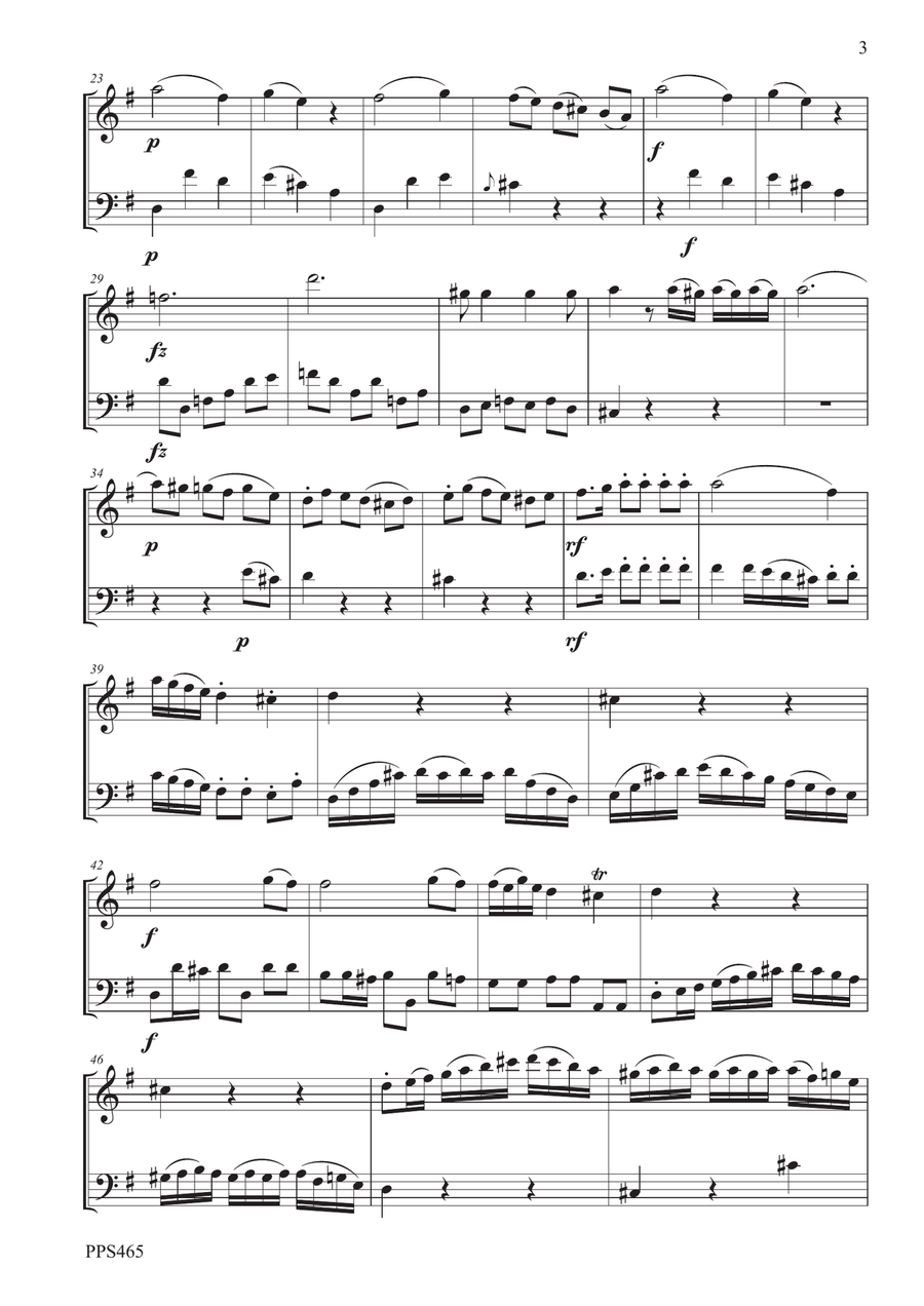 FIALA: DUETTO IN G MAJOR Rei F5.25 for oboe and bassoon Woodwind Duet scores gallery preview page 3