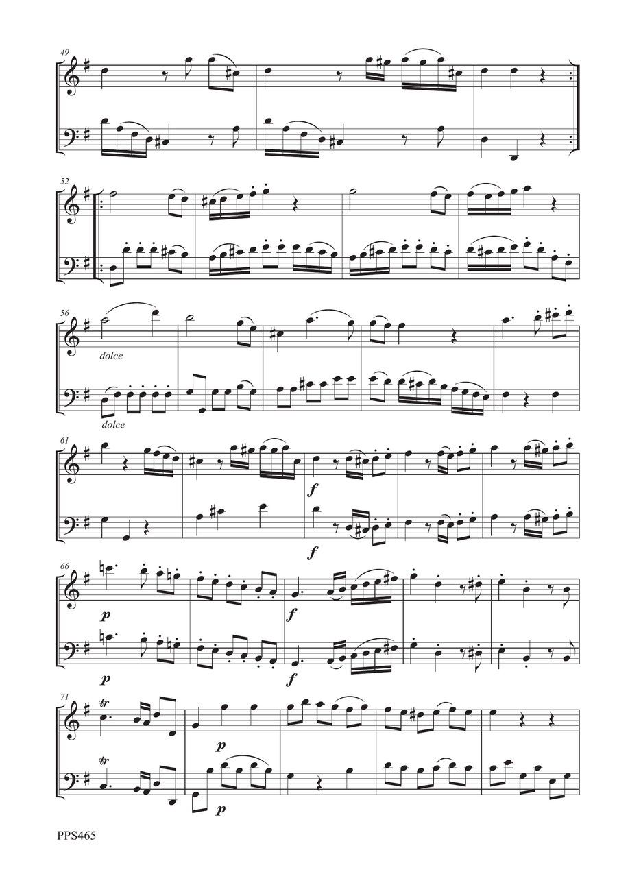 FIALA: DUETTO IN G MAJOR Rei F5.25 for oboe and bassoon Woodwind Duet scores gallery preview page 4