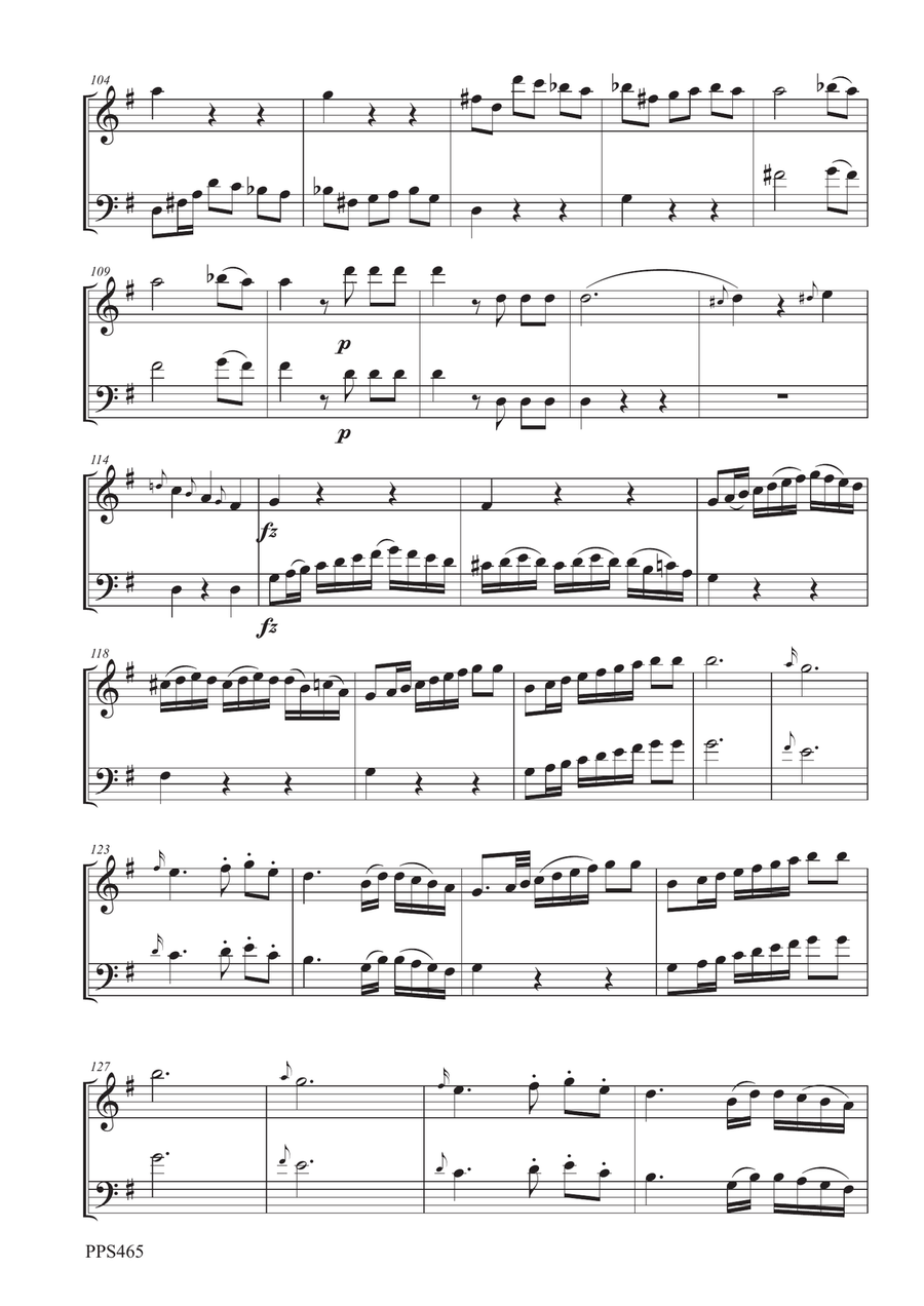 FIALA: DUETTO IN G MAJOR Rei F5.25 for oboe and bassoon Woodwind Duet scores gallery preview page 6
