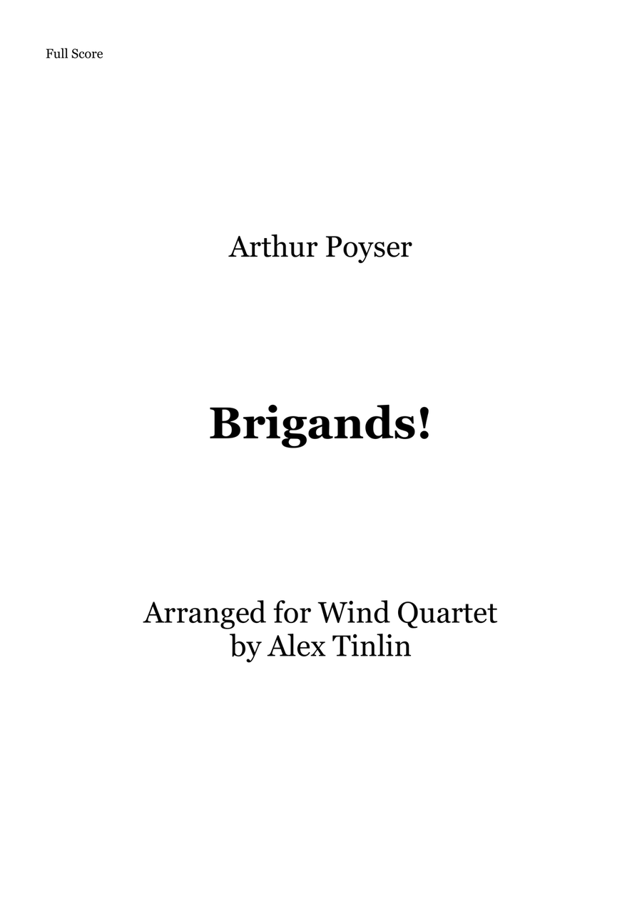 Brigands! Brigands! Woodwind Quartet scores gallery preview page 1