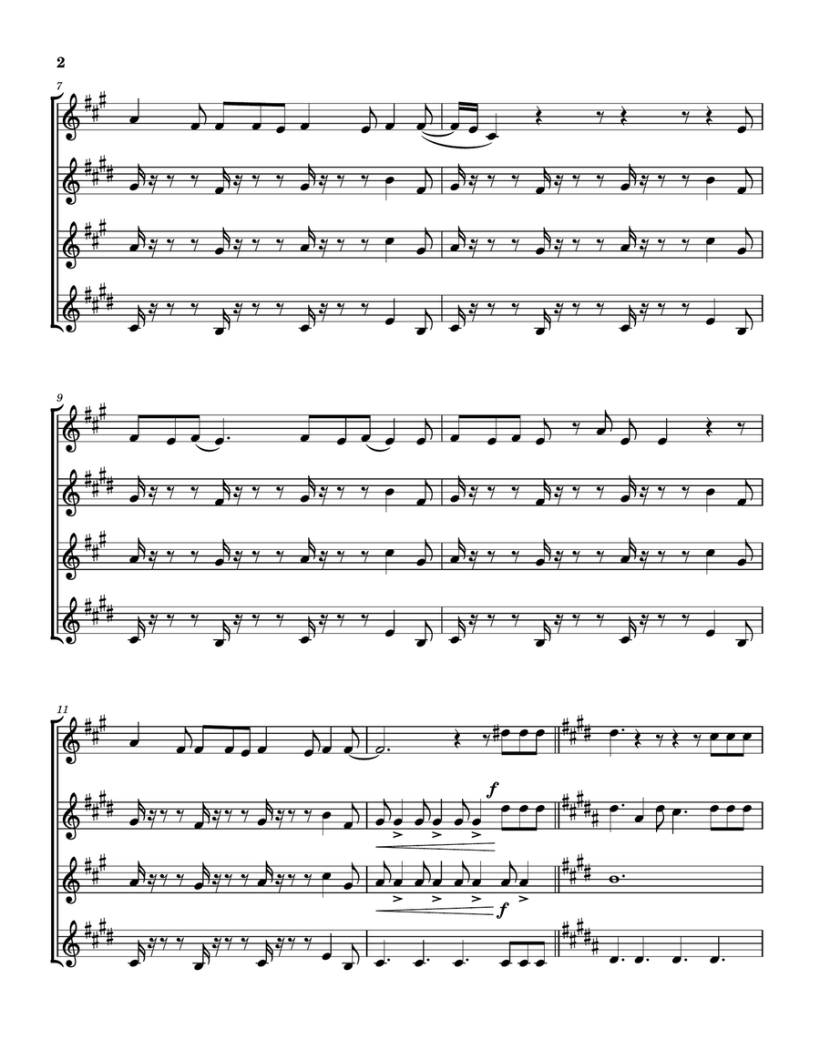 You Better Run You Better Run Saxophone Quartet scores gallery preview page 3