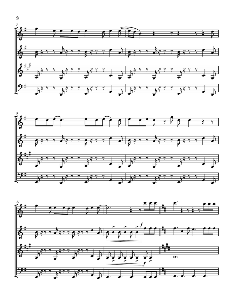 You Better Run You Better Run Woodwind Quartet scores gallery preview page 3