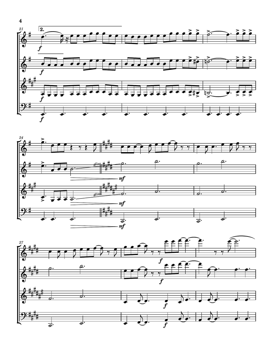 You Better Run You Better Run Woodwind Quartet scores gallery preview page 5