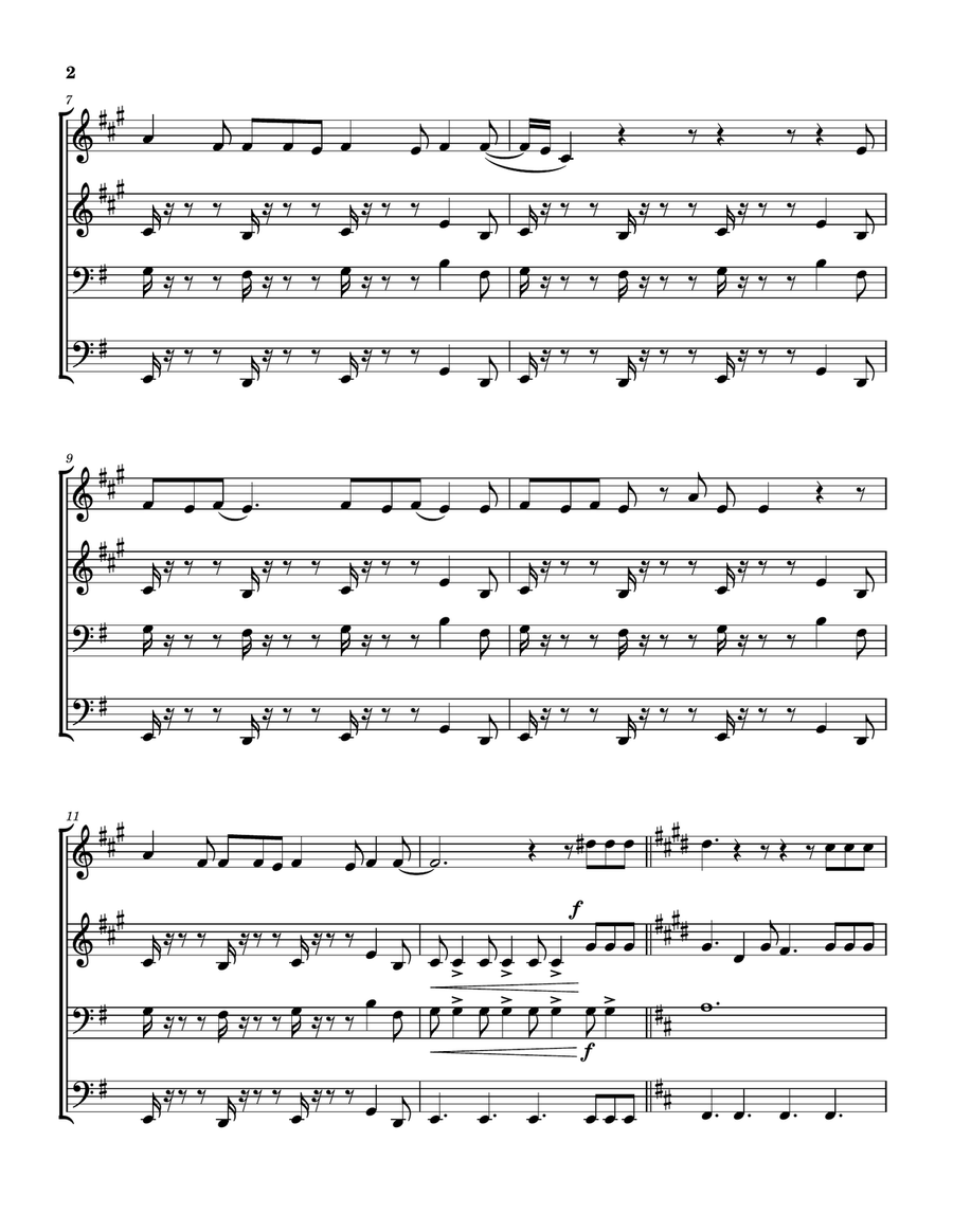 You Better Run You Better Run Brass Quartet scores gallery preview page 3