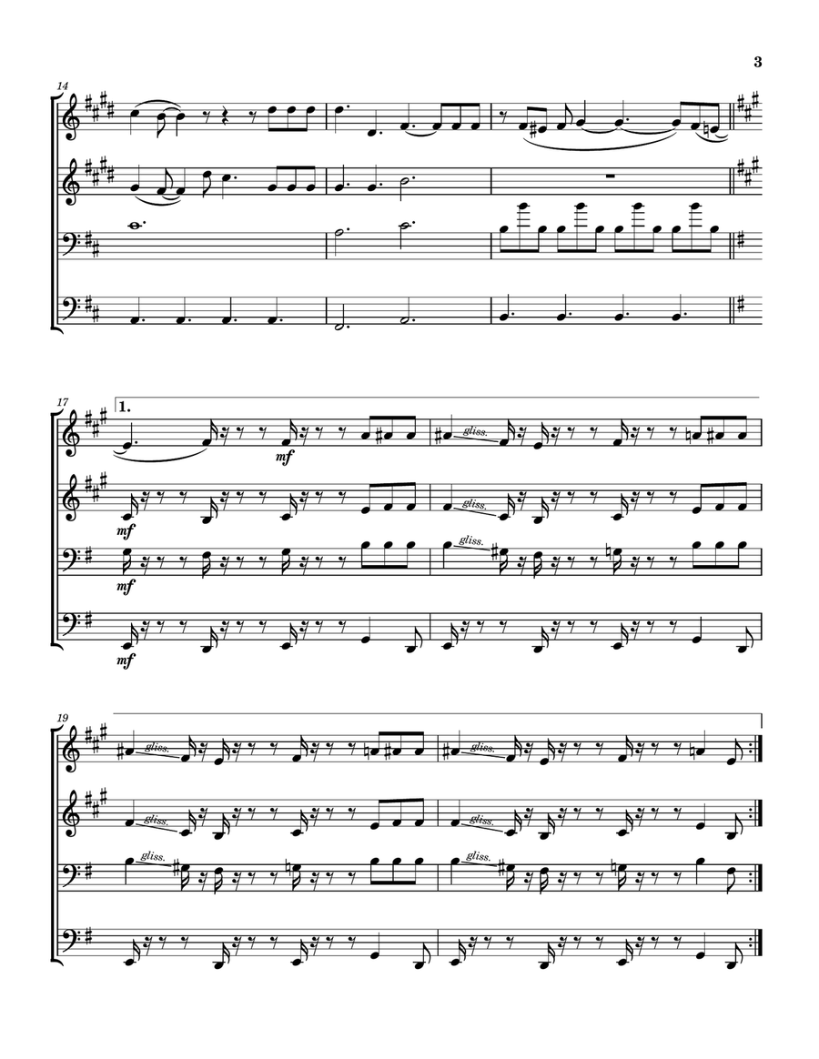 You Better Run You Better Run Brass Quartet scores gallery preview page 4