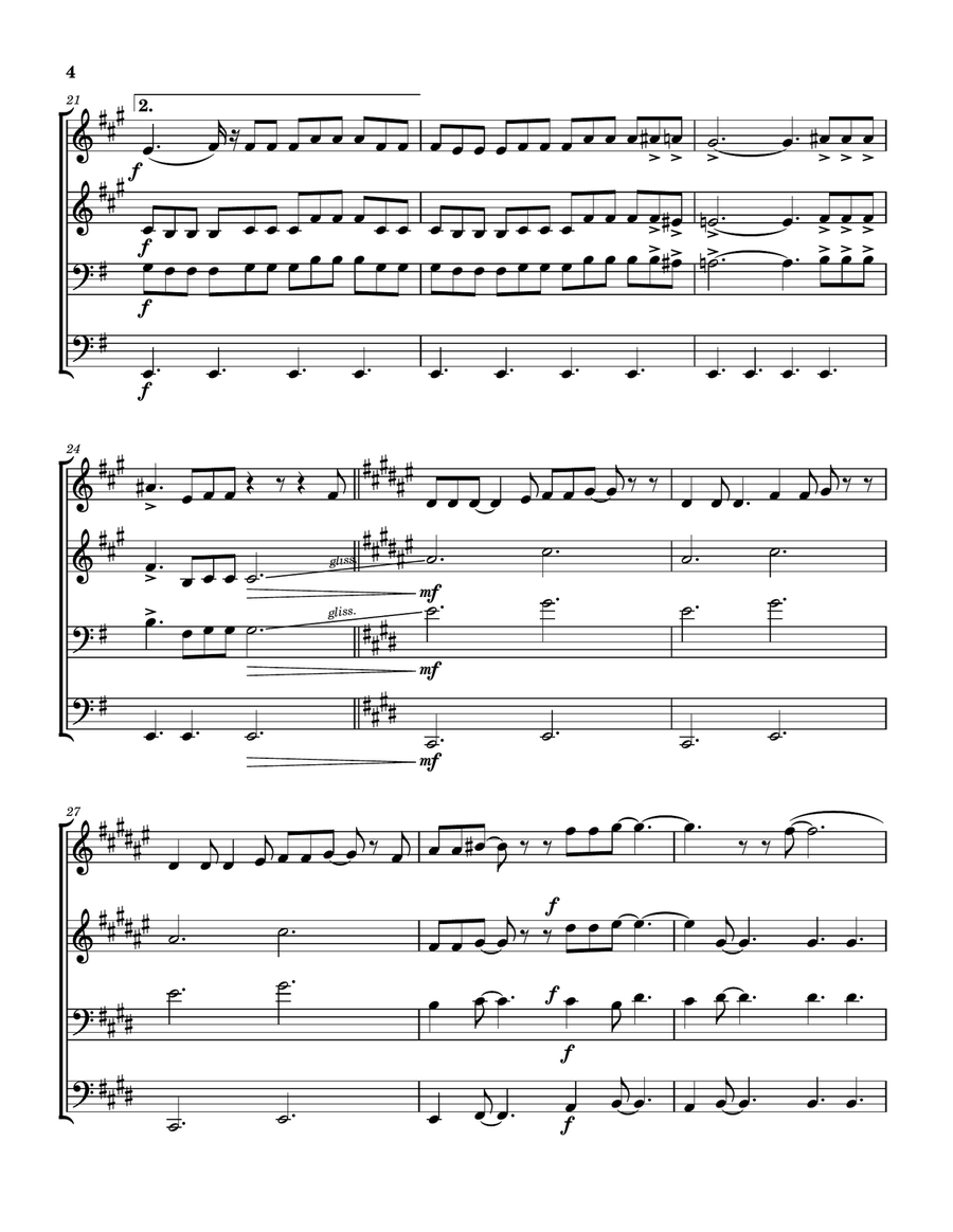 You Better Run You Better Run Brass Quartet scores gallery preview page 5