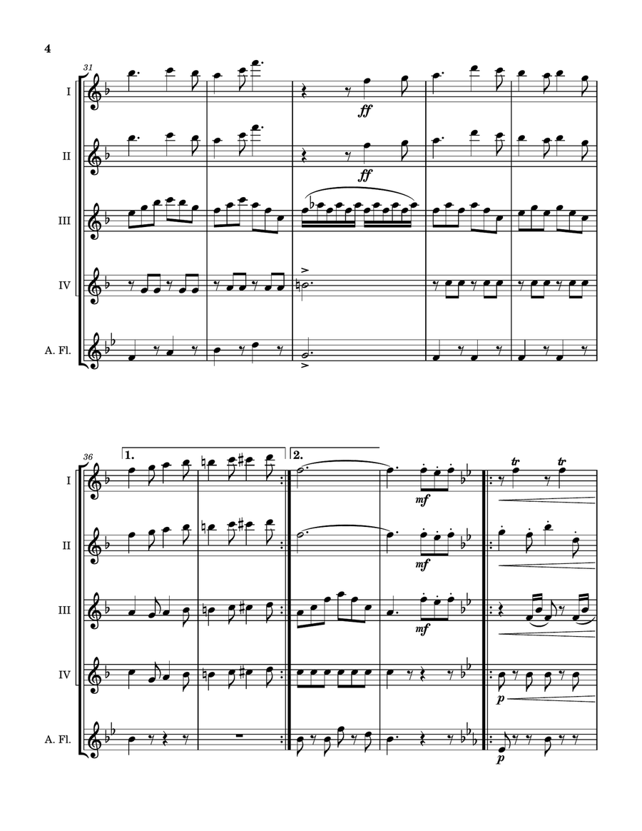 The Wolverine Woodwind Quintet scores gallery preview page 5