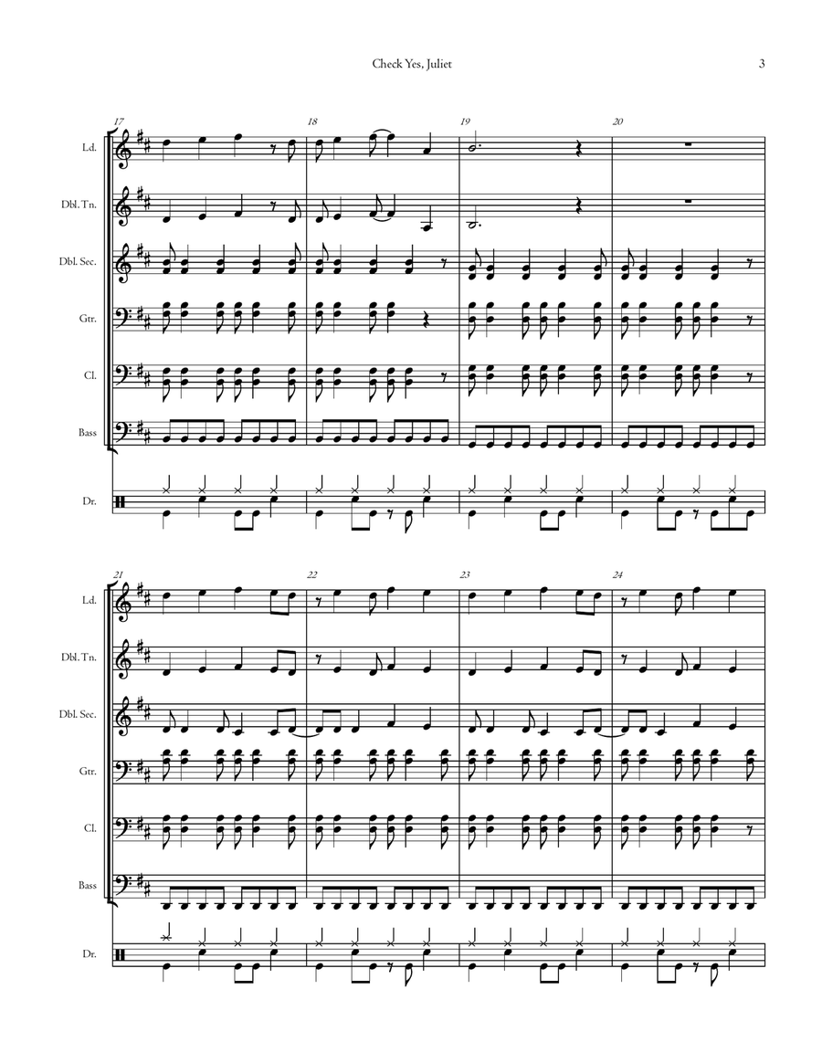 Check Yes, Juliet Steel Drum Band scores gallery preview page 5