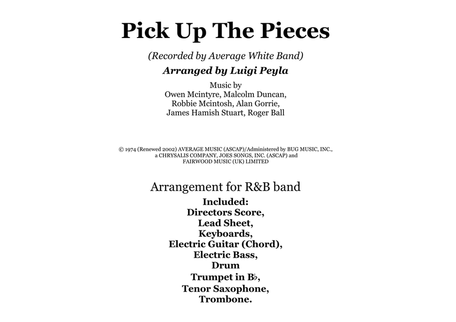 Pick Up The Pieces Pick Up The Pieces Jazz Ensemble scores gallery preview page 1