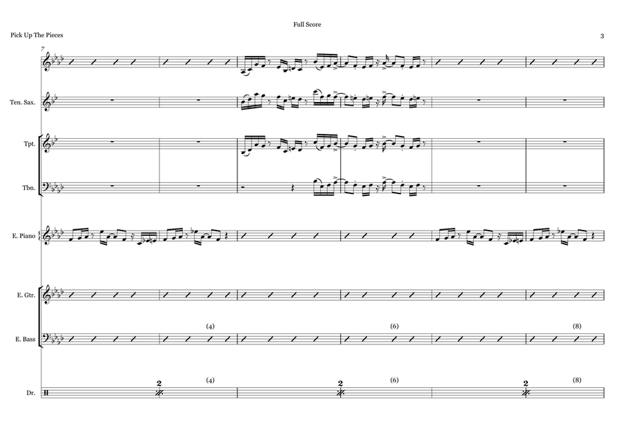Pick Up The Pieces Pick Up The Pieces Jazz Ensemble scores gallery preview page 3