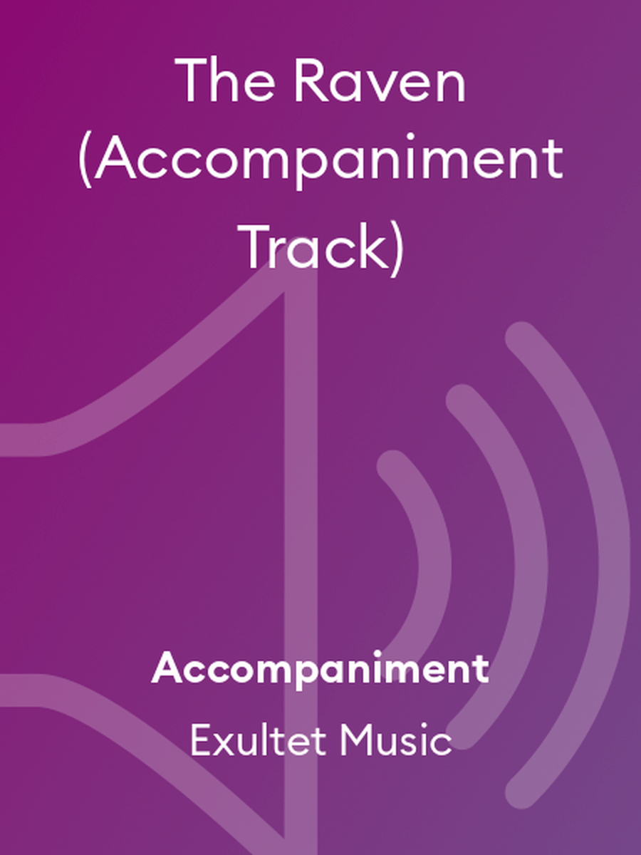 The Raven (Accompaniment Track) Accompaniment MP3 scores gallery preview page 1
