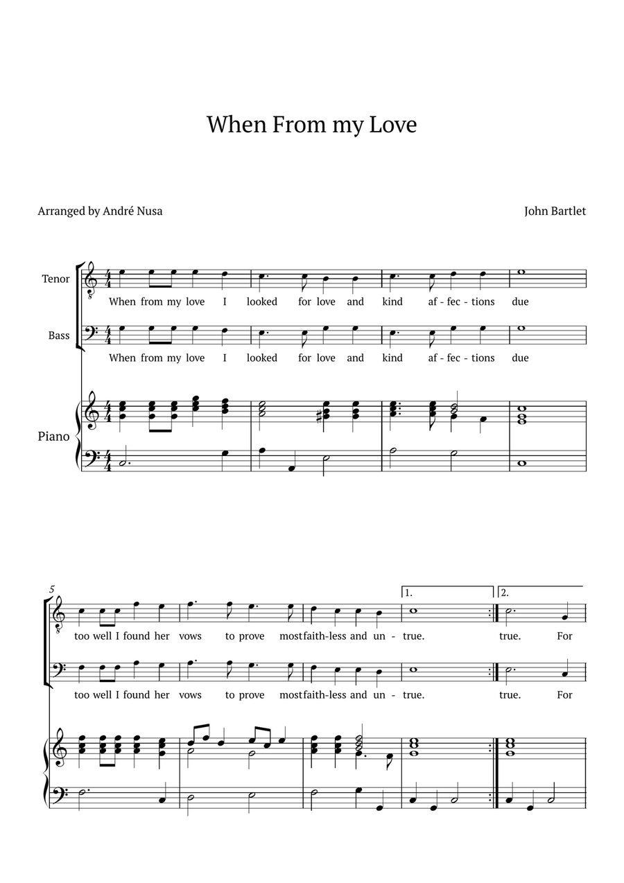 When From My Love TB scores gallery preview page 1