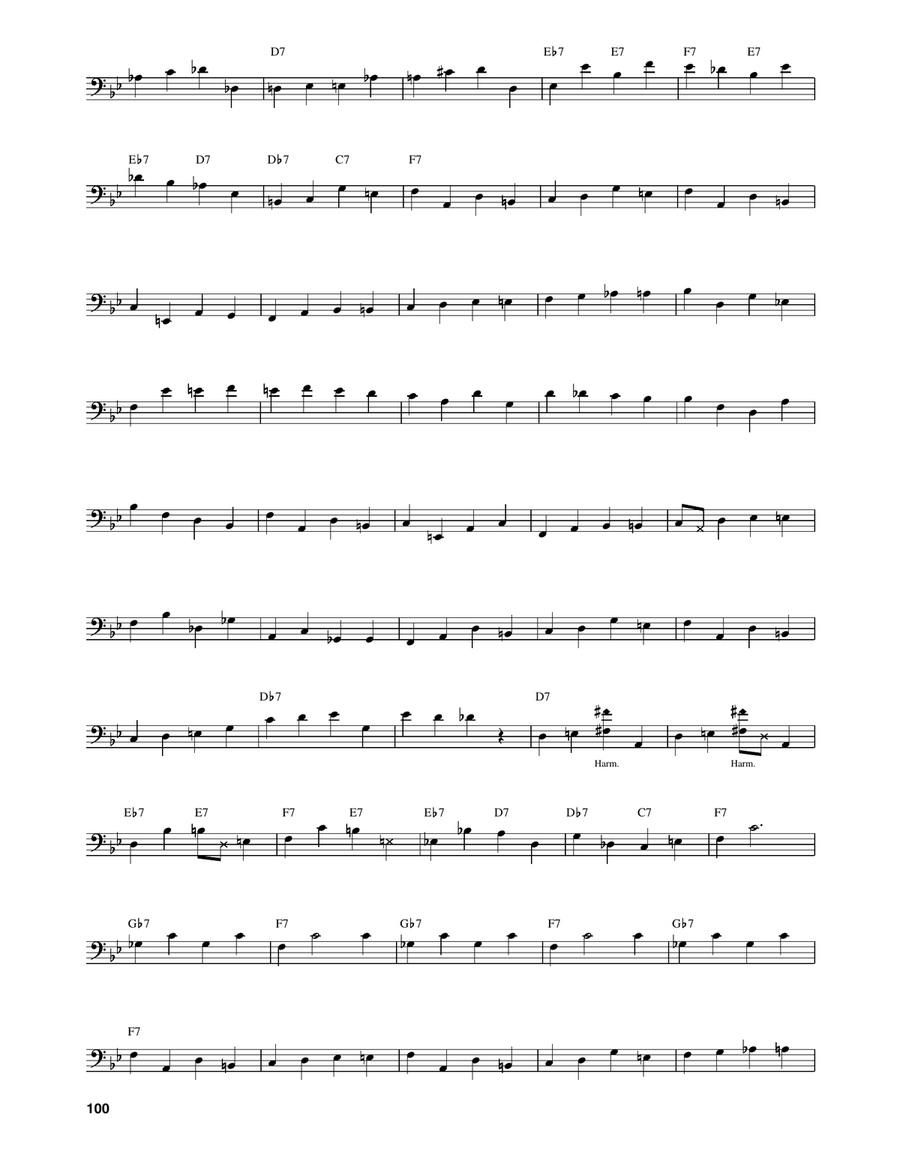 Well You Needn't (It's Over Now) Bass Voice scores gallery preview page 3