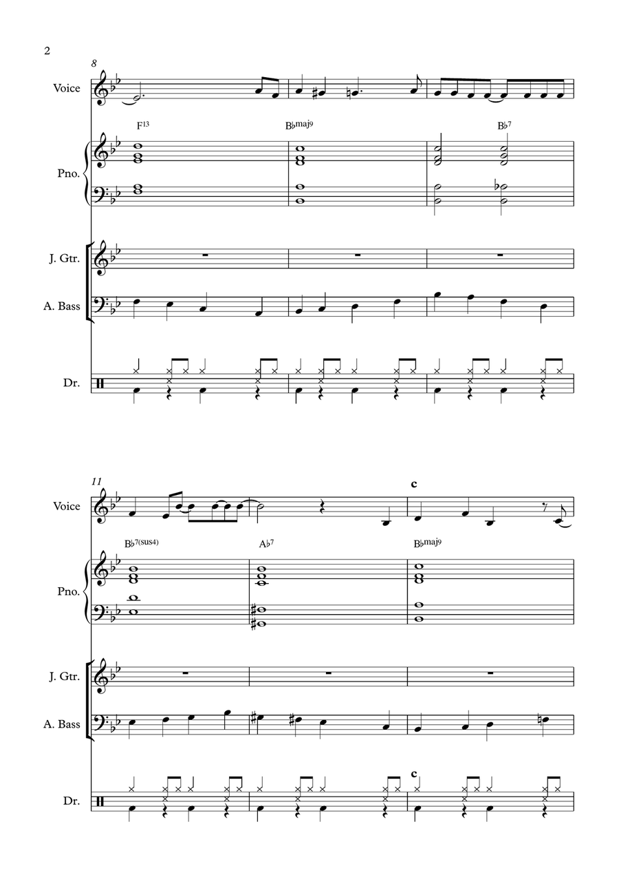 Come Fly With Me Jazz Ensemble scores gallery preview page 2