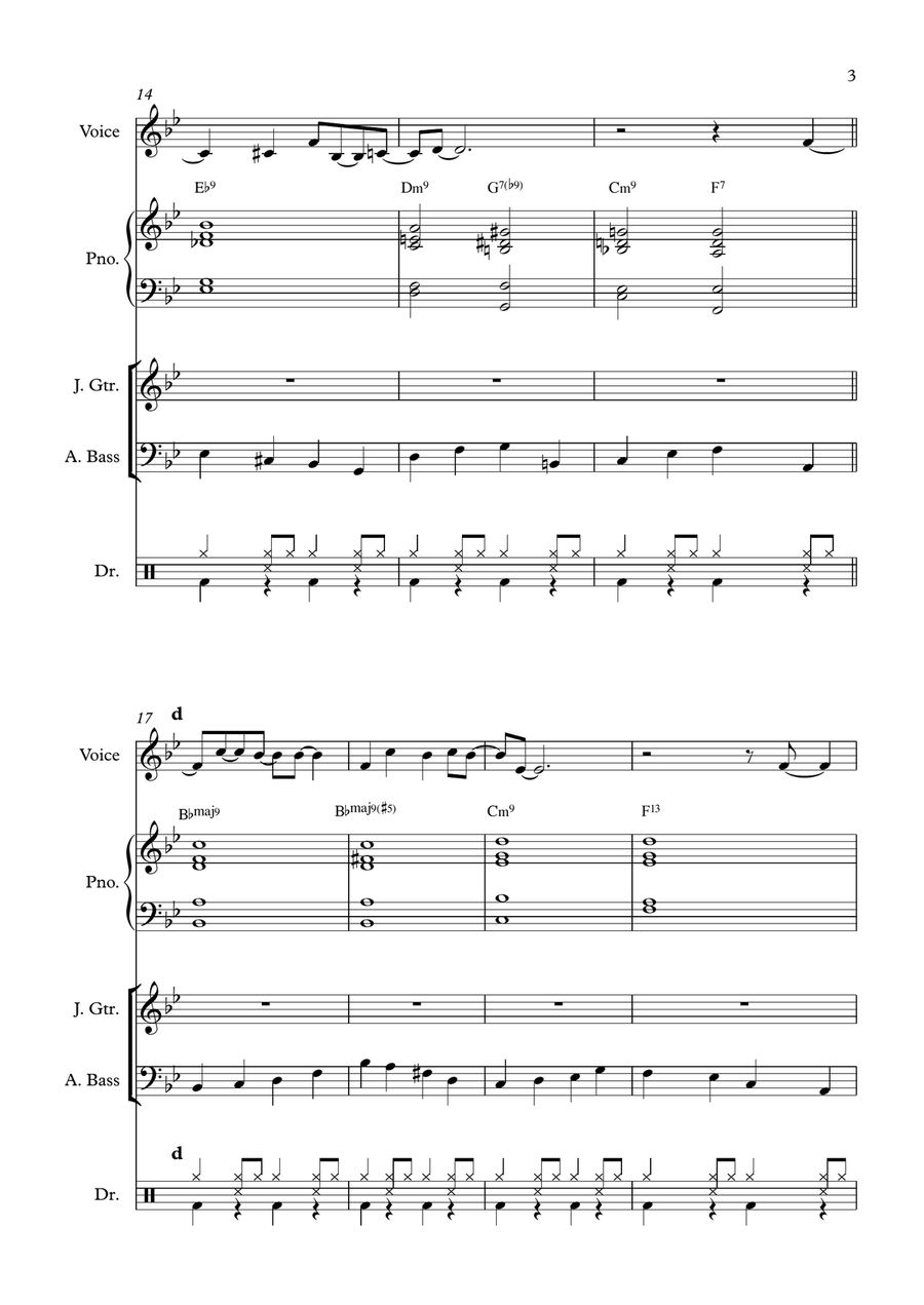 Come Fly With Me Jazz Ensemble scores gallery preview page 3