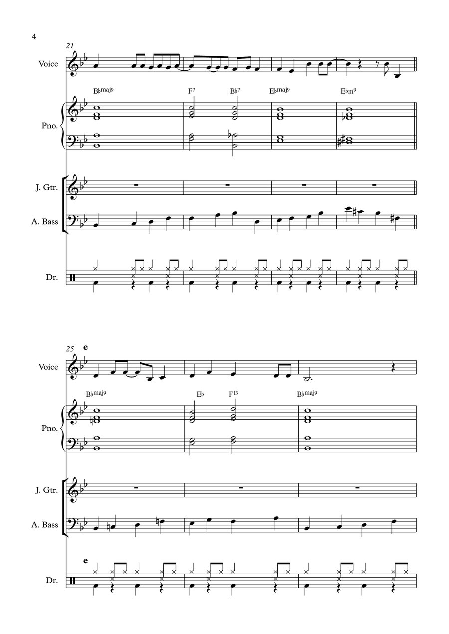Come Fly With Me Jazz Ensemble scores gallery preview page 4