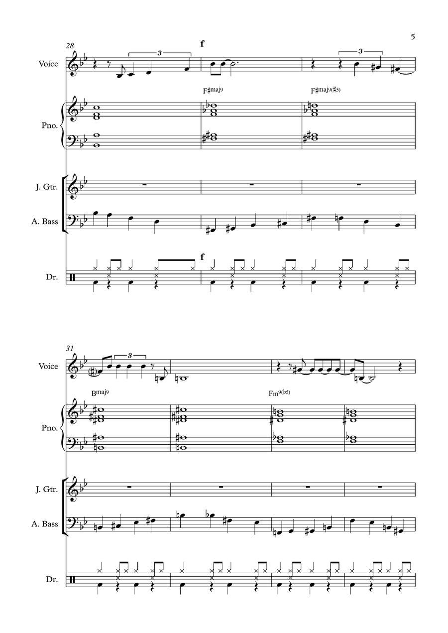 Come Fly With Me Jazz Ensemble scores gallery preview page 5