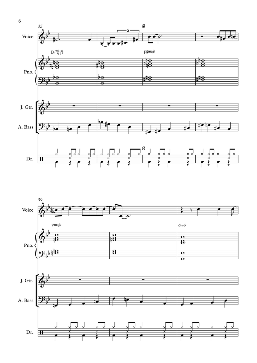 Come Fly With Me Jazz Ensemble scores gallery preview page 6