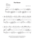 The Raven (Vocal solo with Vocal Quartet - (SATB)