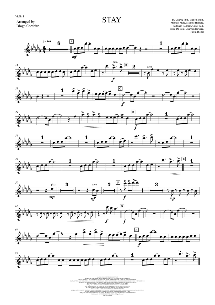 Stay String Quartet scores gallery preview page 5