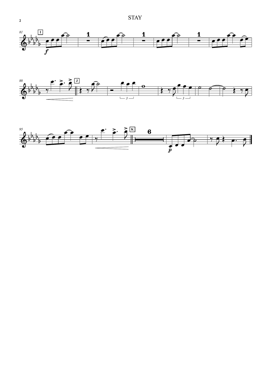 Stay String Quartet scores gallery preview page 6