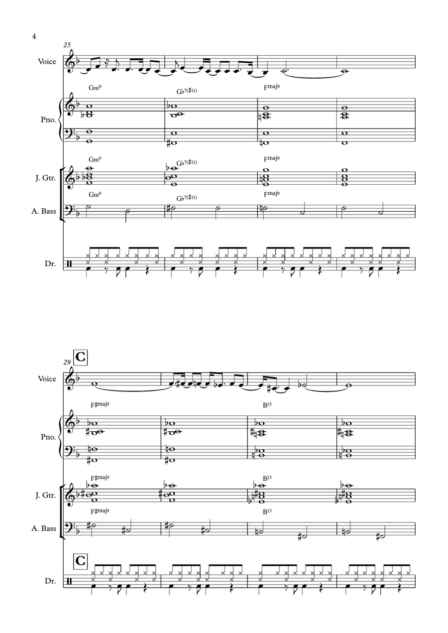 The Girl From Ipanema (Garôta De Ipanema) Jazz Ensemble scores gallery preview page 4