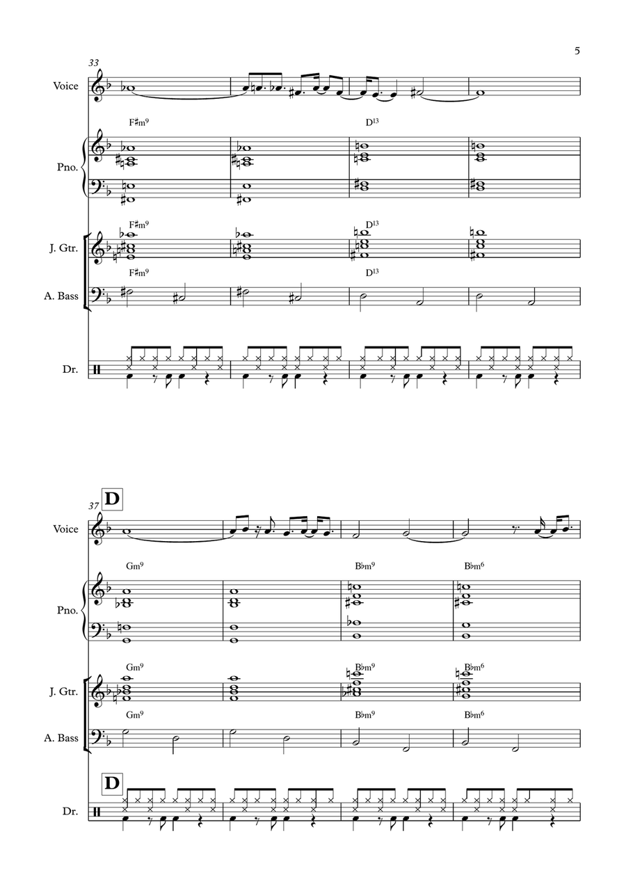 The Girl From Ipanema (Garôta De Ipanema) Jazz Ensemble scores gallery preview page 5