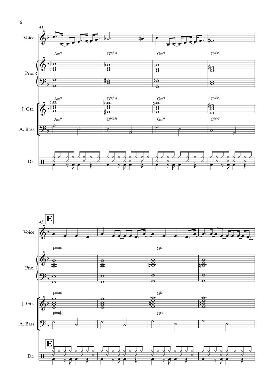 The Girl From Ipanema (Garôta De Ipanema) Jazz Ensemble scores gallery preview page 6