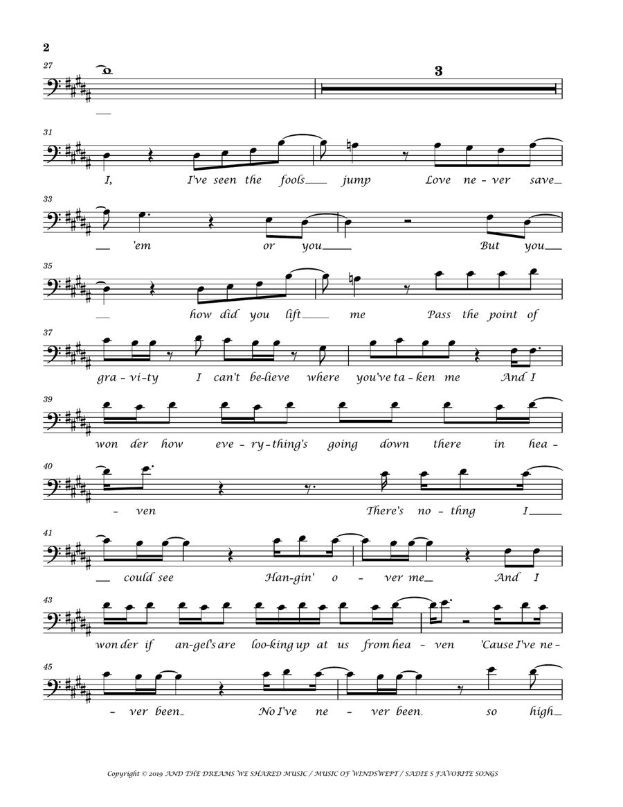 Down In Heaven Down In Heaven Medium Voice scores gallery preview page 2