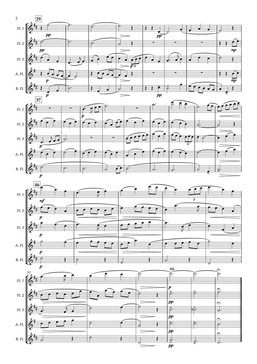 Jenny Jones Flute Choir scores gallery preview page 2