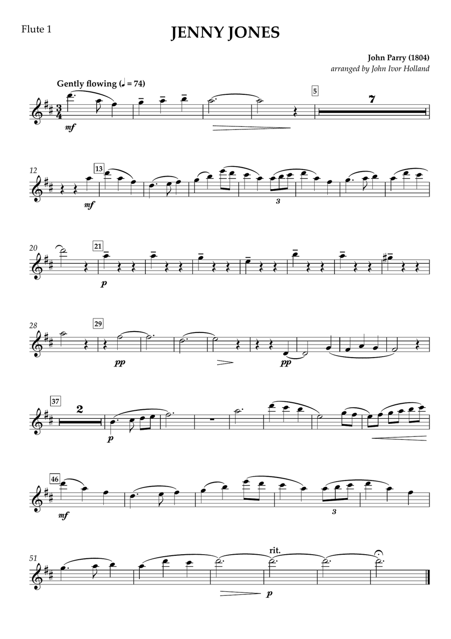 Jenny Jones Flute Choir scores gallery preview page 3