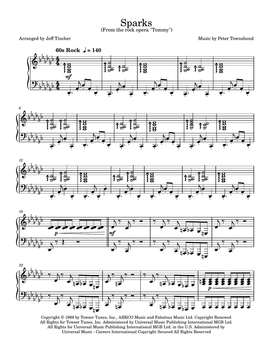 Sparks Sparks Piano Solo scores gallery preview page 2