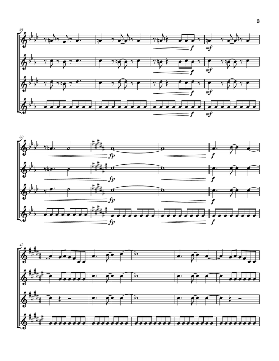 Sparks Sparks Saxophone Quartet scores gallery preview page 4