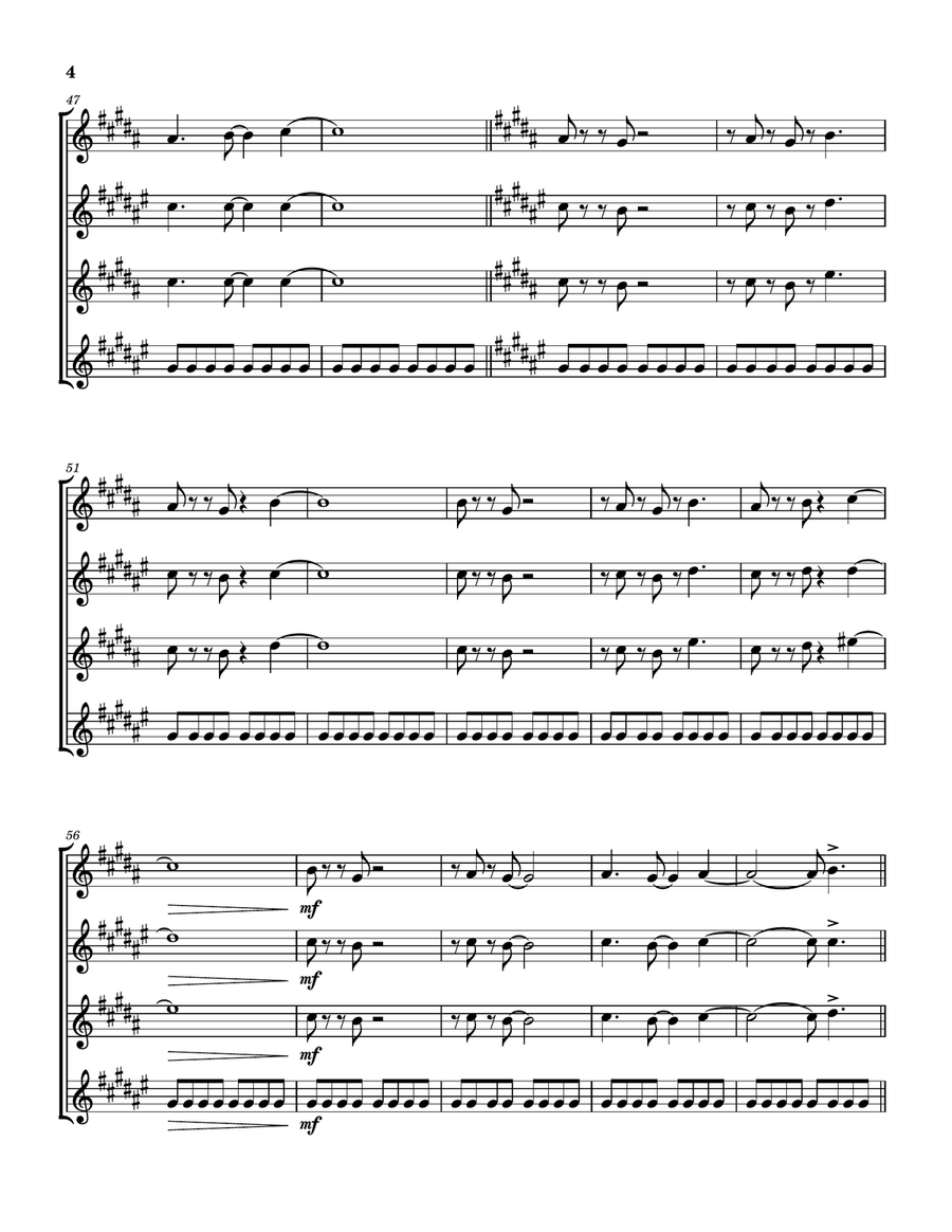 Sparks Sparks Saxophone Quartet scores gallery preview page 5