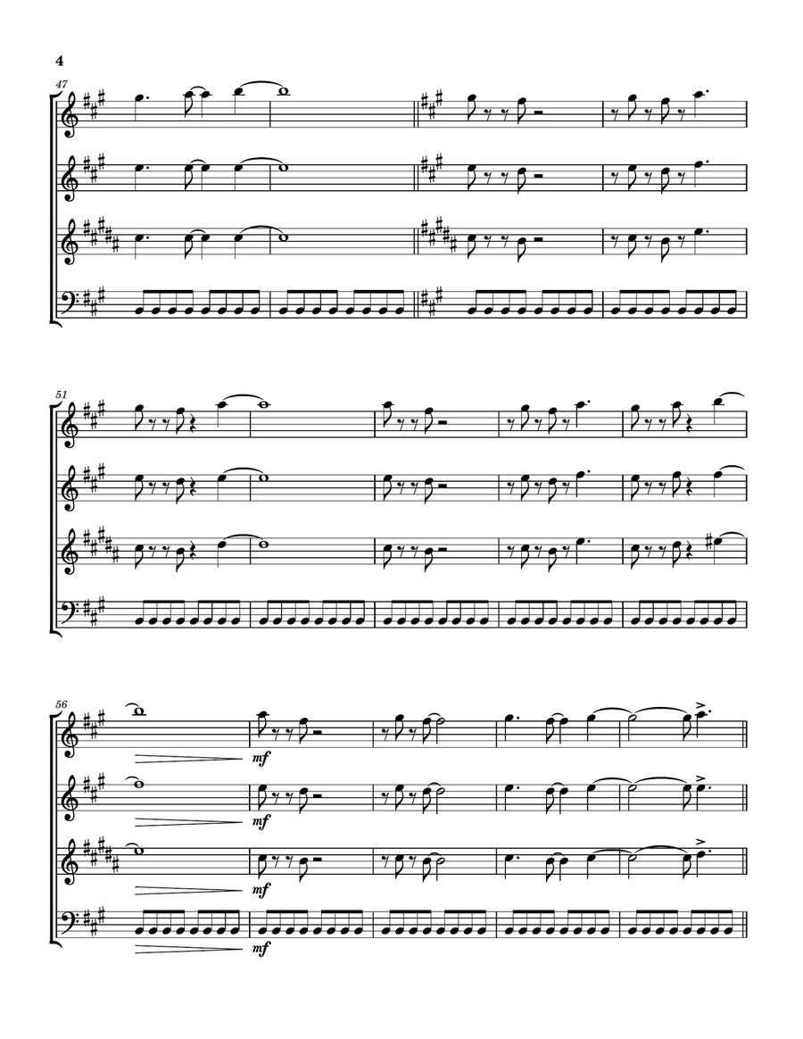 Sparks Sparks Woodwind Quartet scores gallery preview page 5