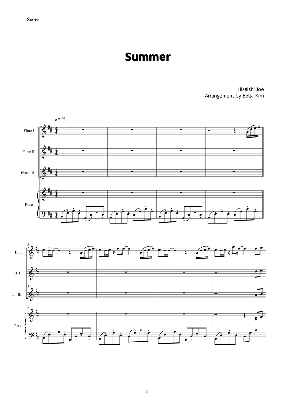 Summer Woodwind Ensemble scores gallery preview page 1